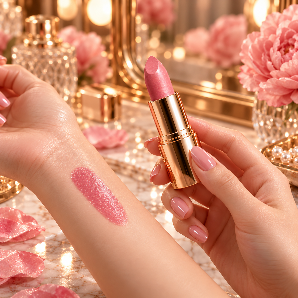 Luxury Rose Gold Lipstick