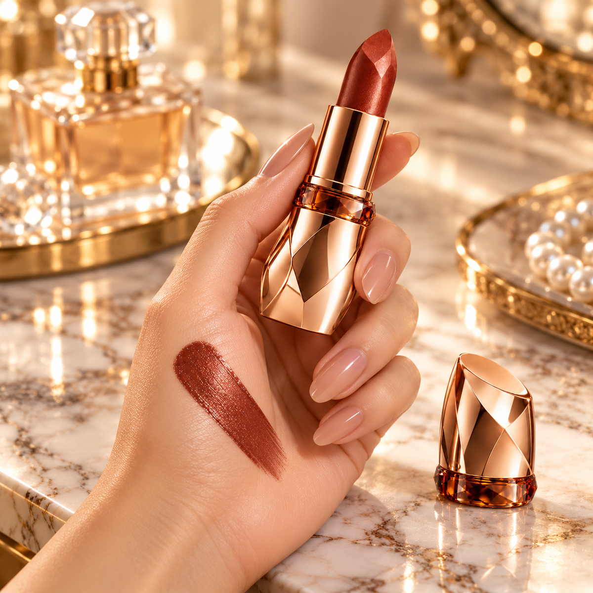 Veloura Amber Crystal Lipstick